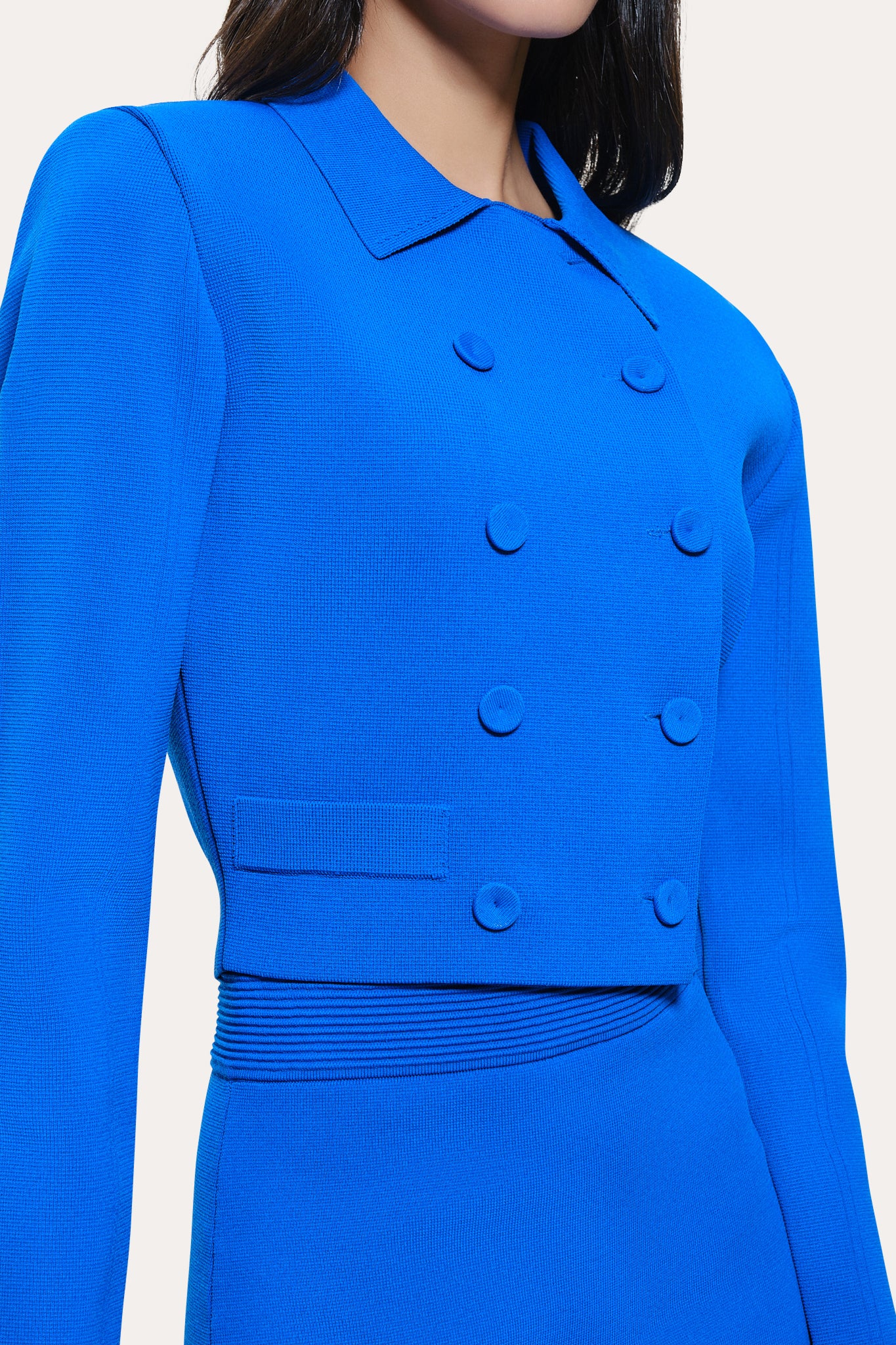 Elie Tahari Skylar Milano Sculpt spódnica Cobalt Blue