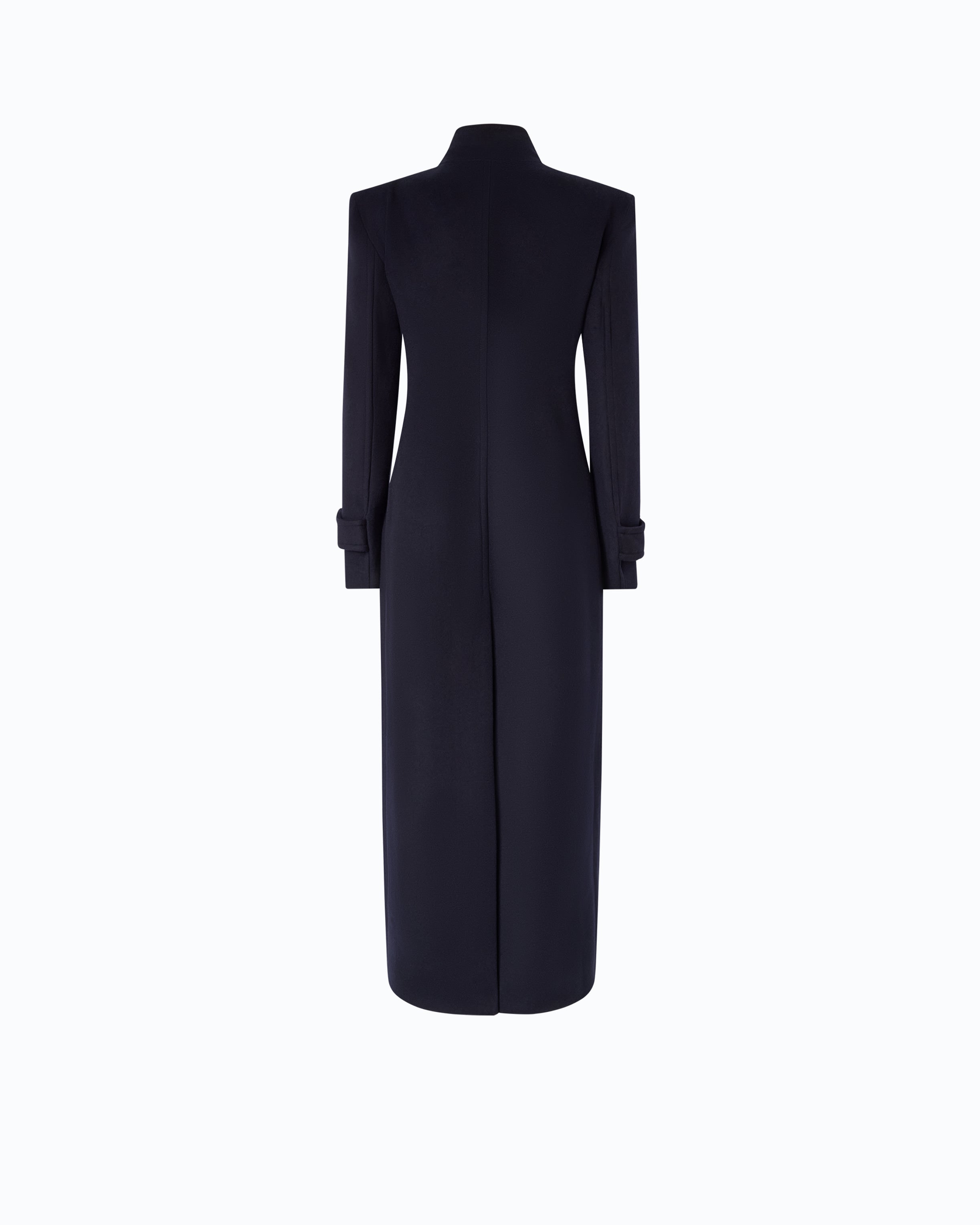 Pinko Verici Coat płaszcz wełniany niebieski długi