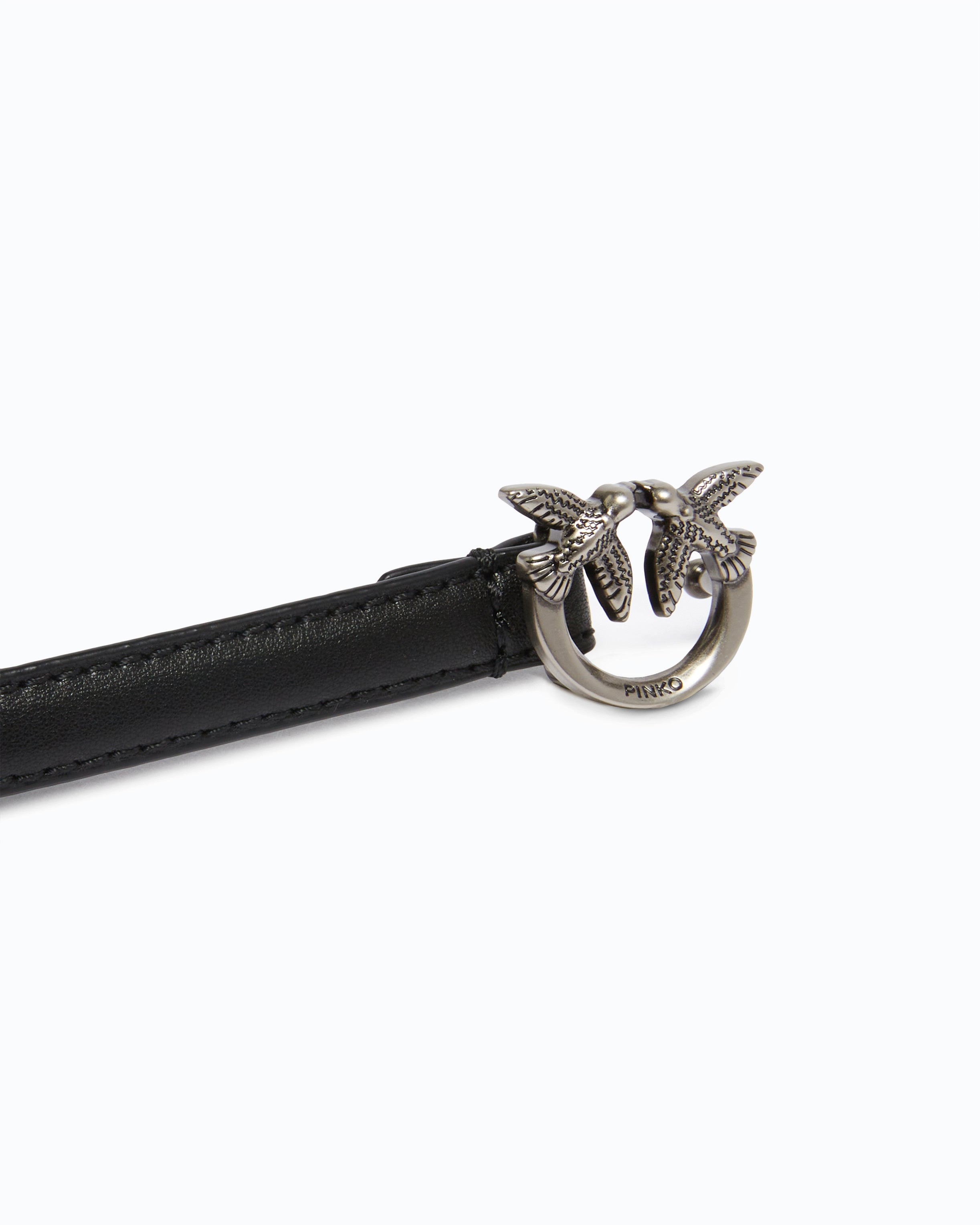 Pinko Love Birds Thin Buckle Belt pasek 1 cm