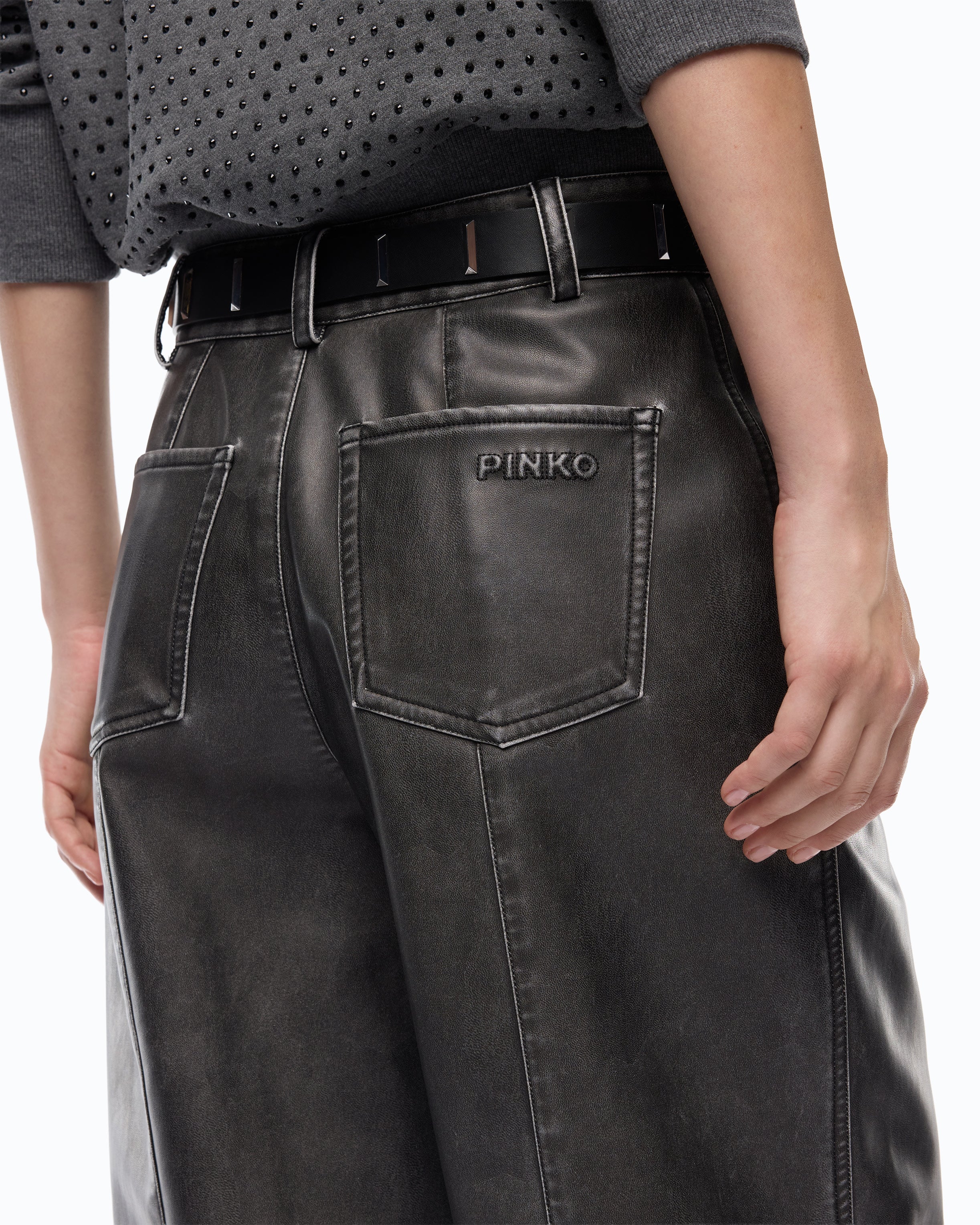 Pinko Bucaneve bermudy szare vintage 36-48