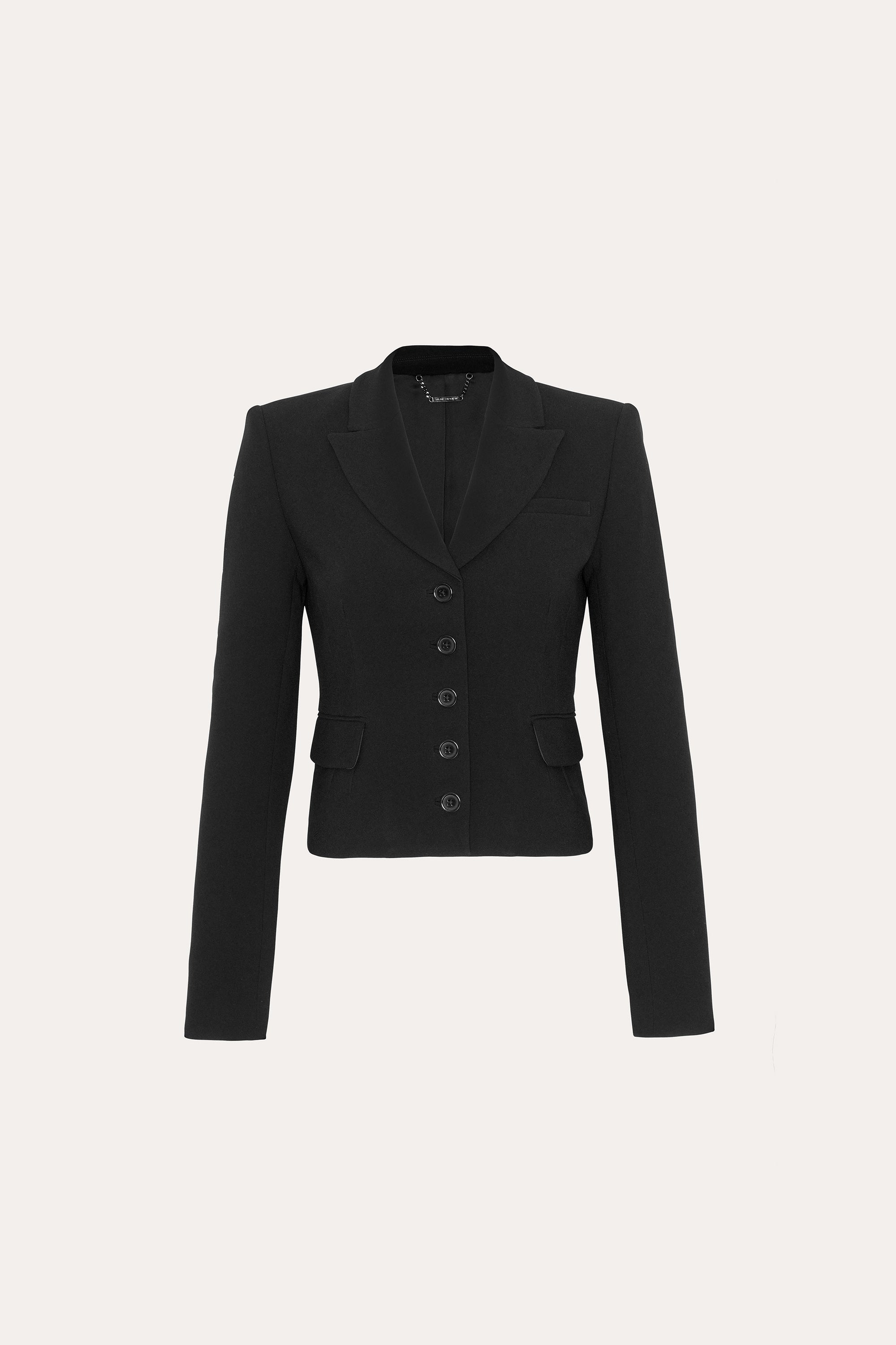Elie Tahari Form Fitted marynarka czarna Black