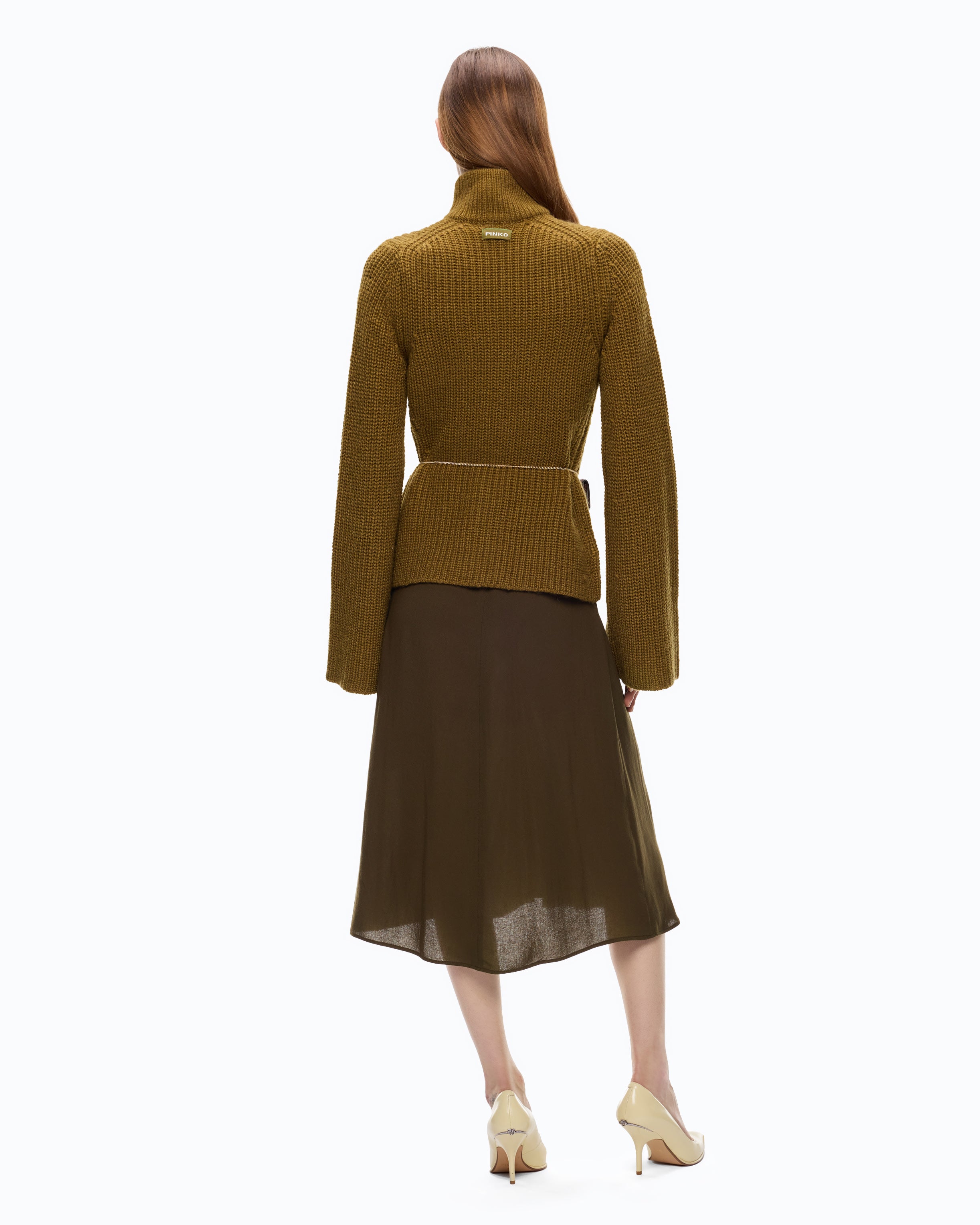 Pinko Pispiglio Cardigan kardigan wełniany z kieszeniami