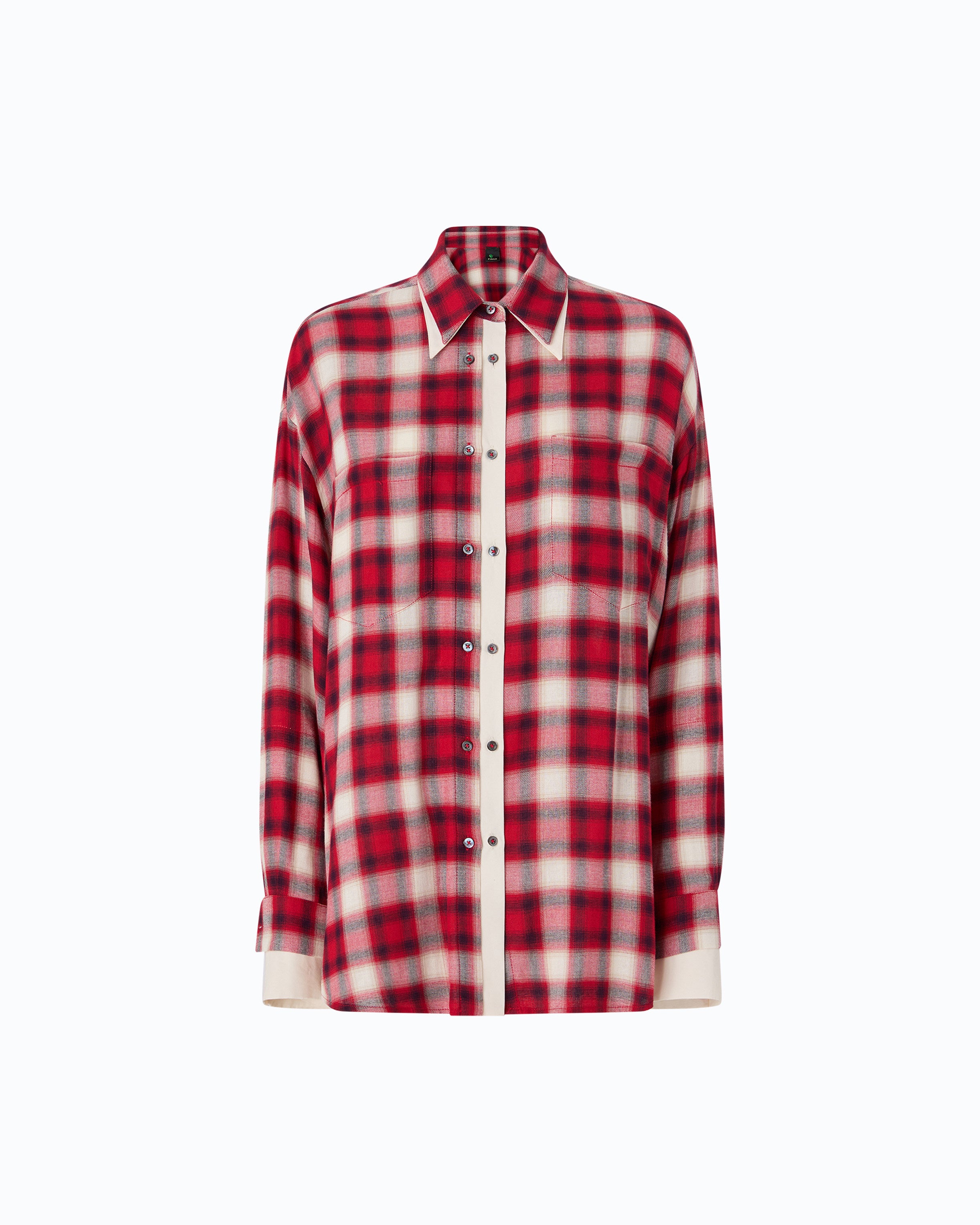 Pinko Clivia Shirt koszula czarna w kratkę