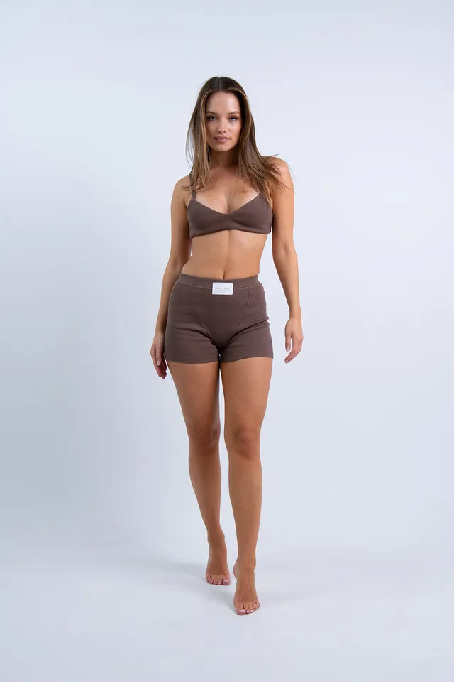 Nudyess Gaia bokserki Chocolate prążkowane