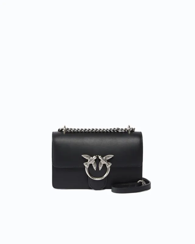 Pinko Mini Love Bag One Simply torebka czarna skóra