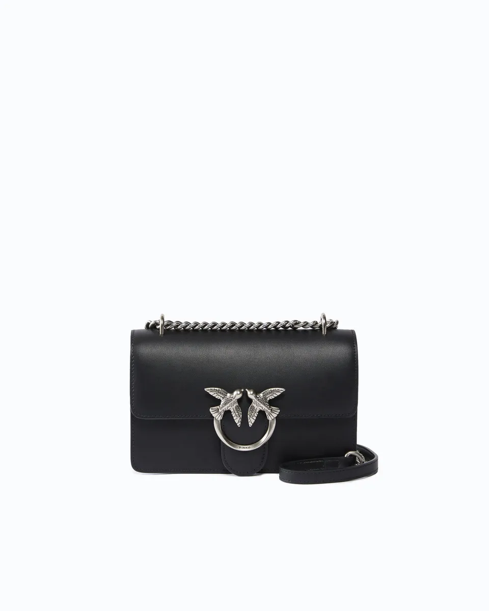 Pinko Mini Love Bag One Simply torebka czarna skóra