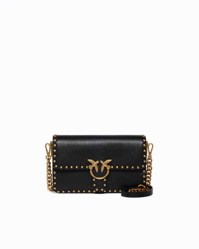 Pinko Love One Slouchy torebka skórzana czarna U
