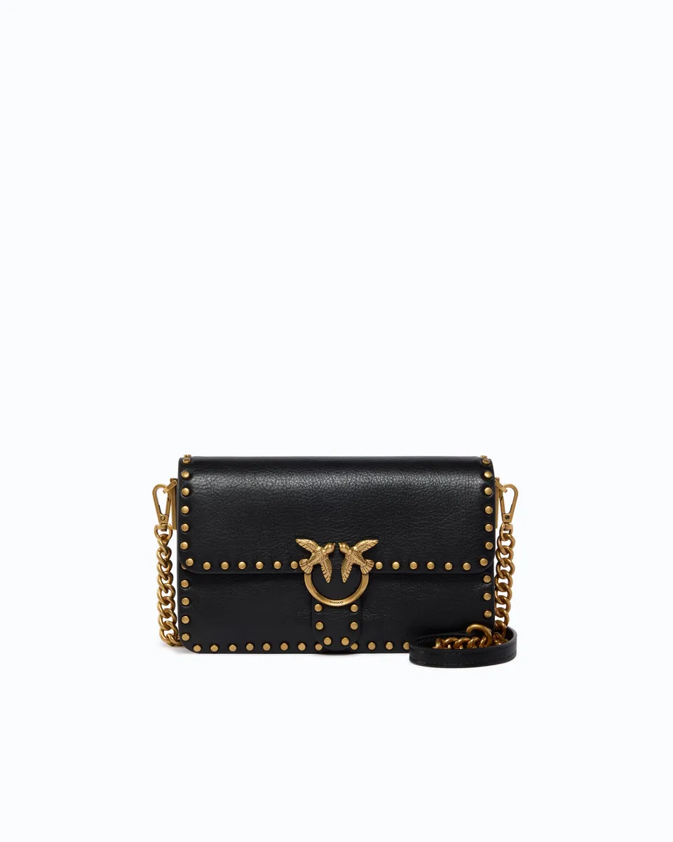 Pinko Love One Slouchy torebka skórzana czarna U