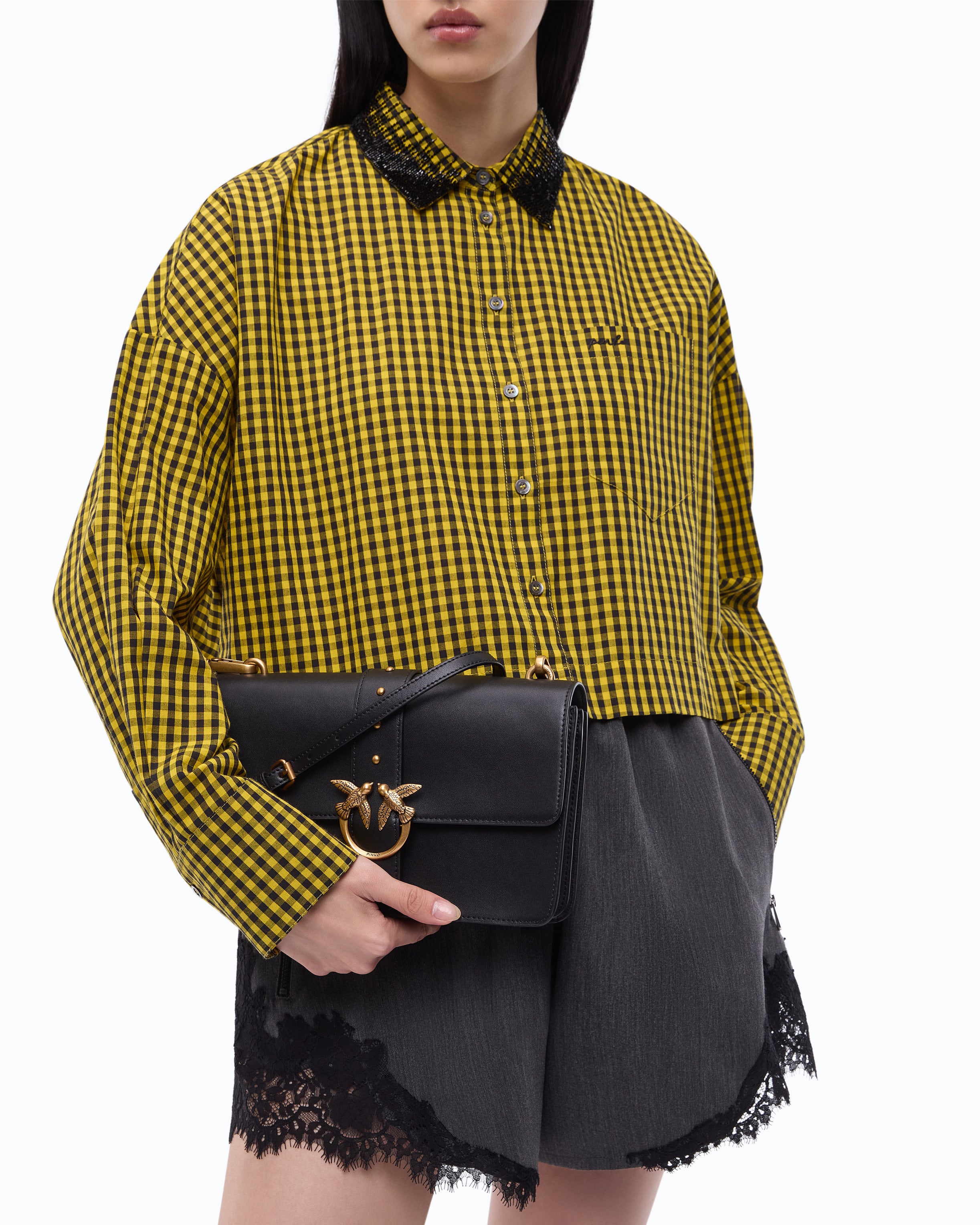 Pinko Love Bag One torebka średnia czarna