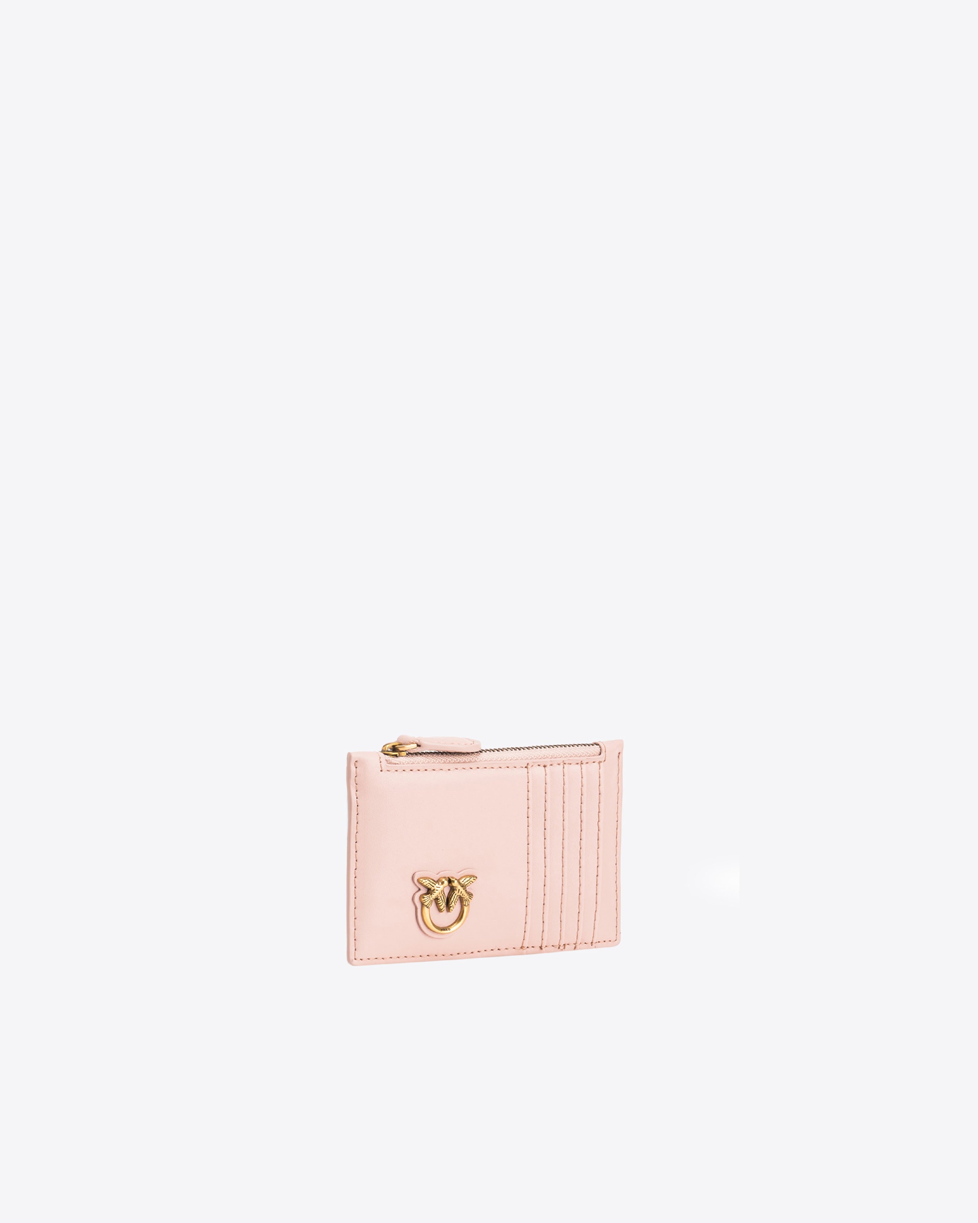 Pinko Love Birds etui na karty skórzane z zamkiem