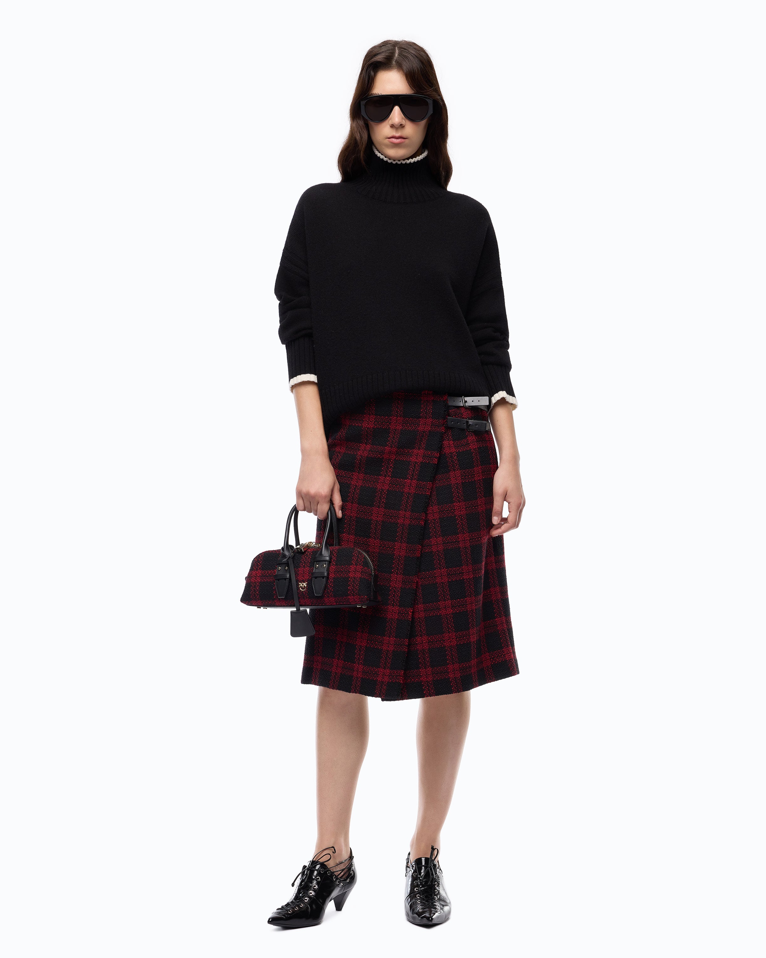 Pinko Falkland Sweater golf kaszmir czarny