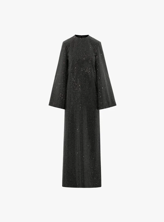 Solace London The Delano Maxi sukienka czarna kaftan