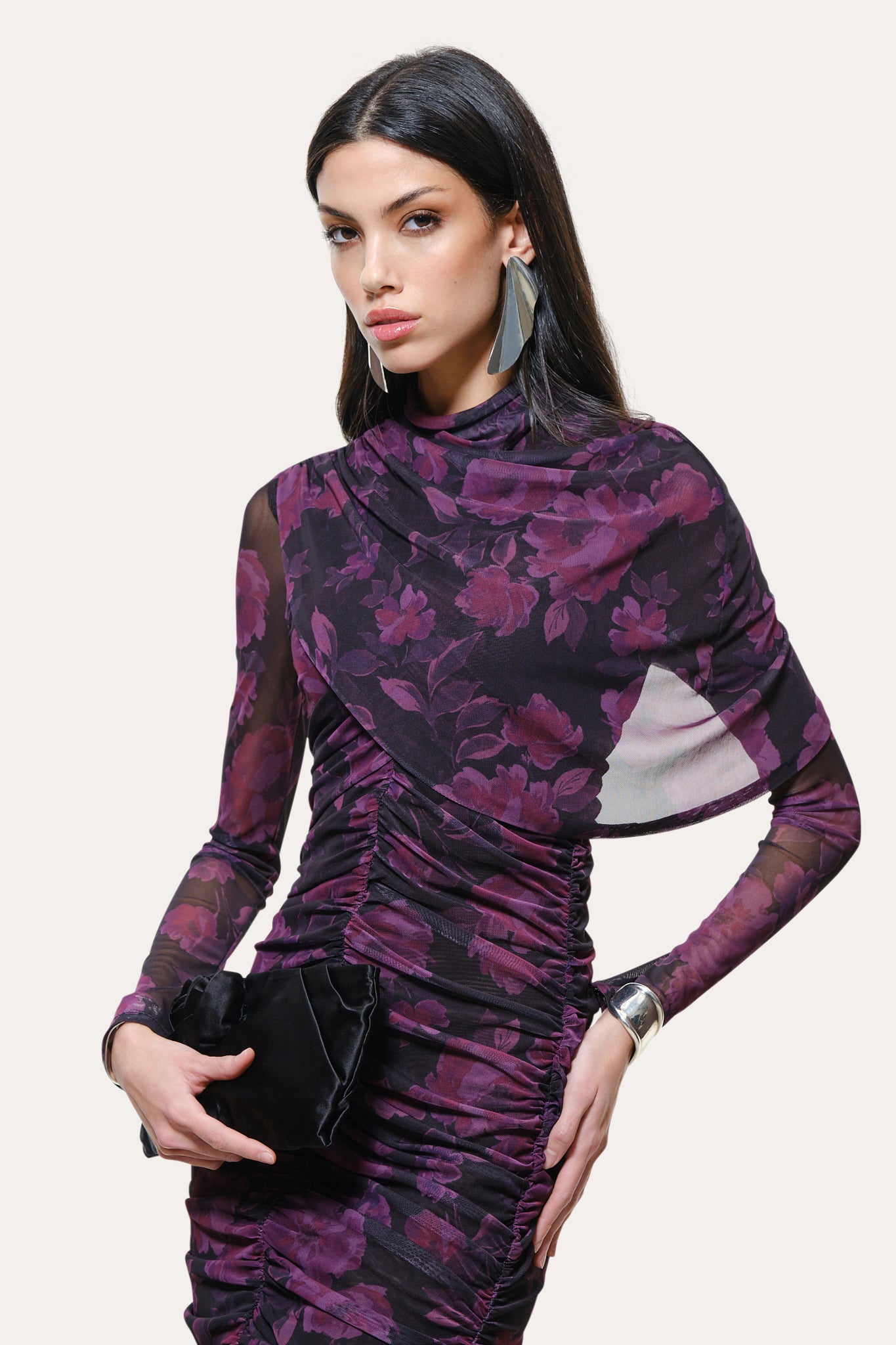 Elie Tahari Georgia sukienka wild rose midi bodycon