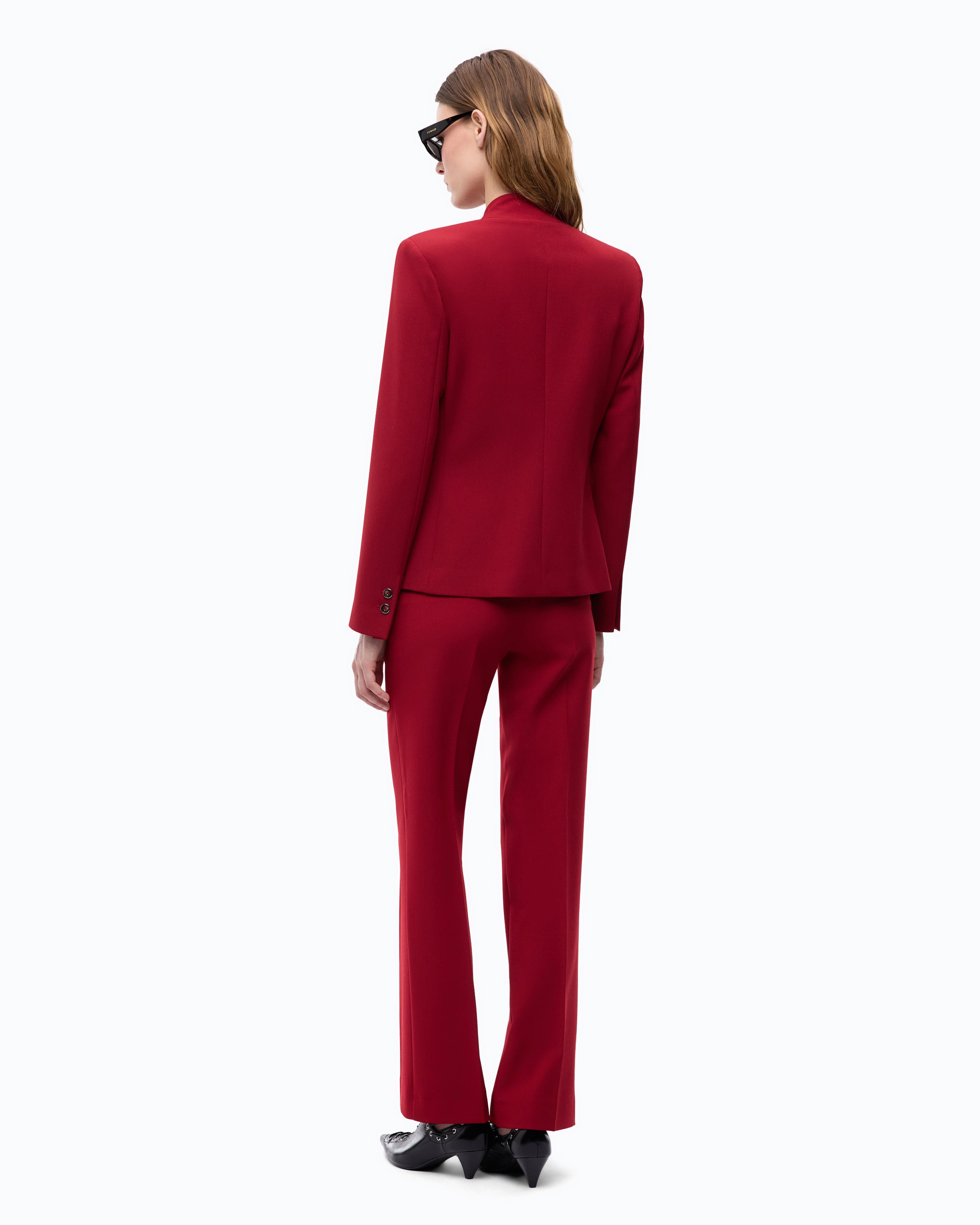 Pinko żakiet slim fit marynarka czerwona