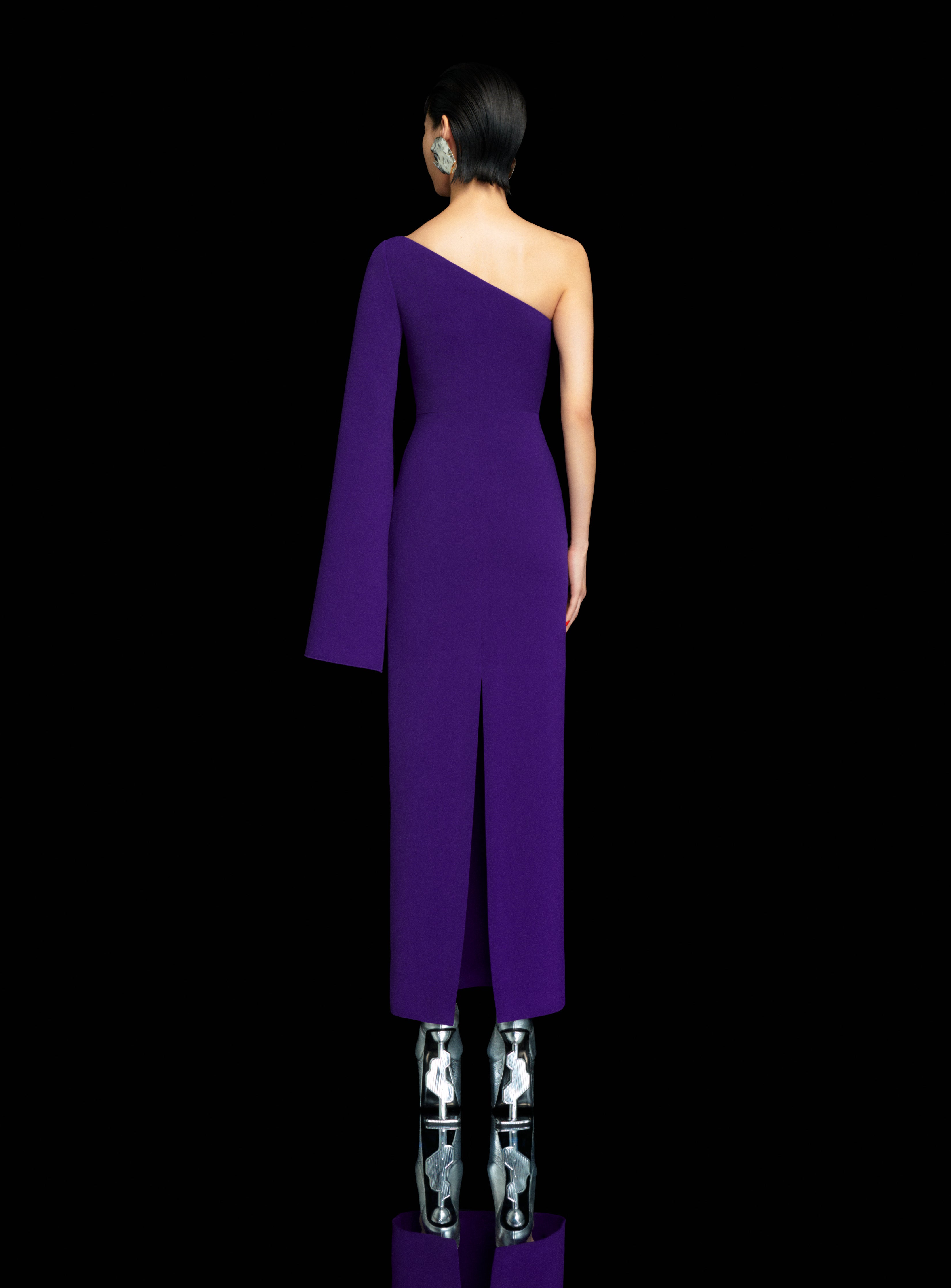 Solace London Alina Maxi Dress sukienka fioletowa