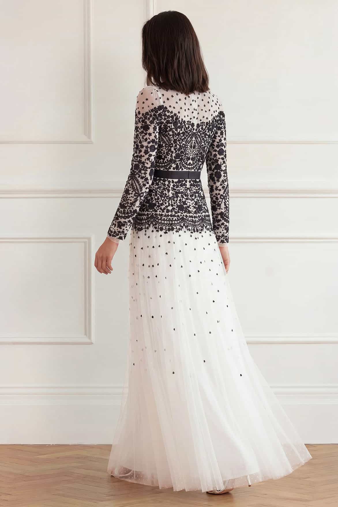 Needle & Thread Gilded Lace sukienka White