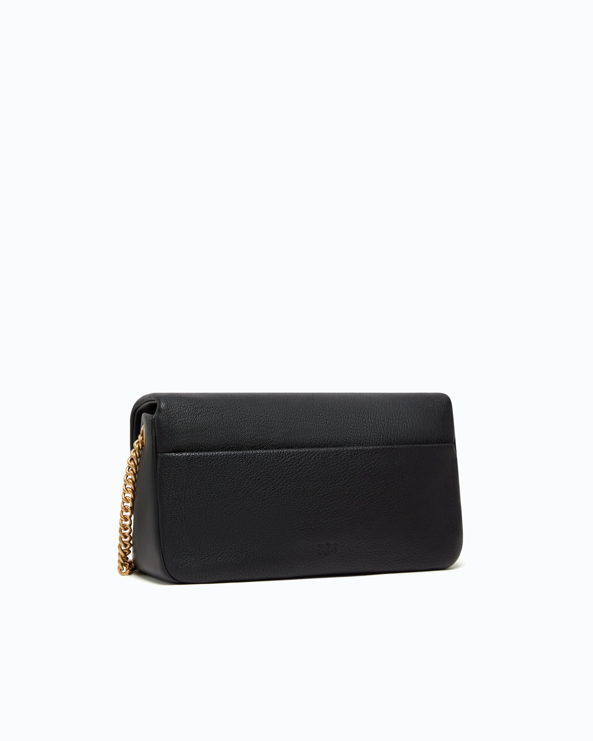 Pinko Love Bag Click Soft torebka skórzana czarna