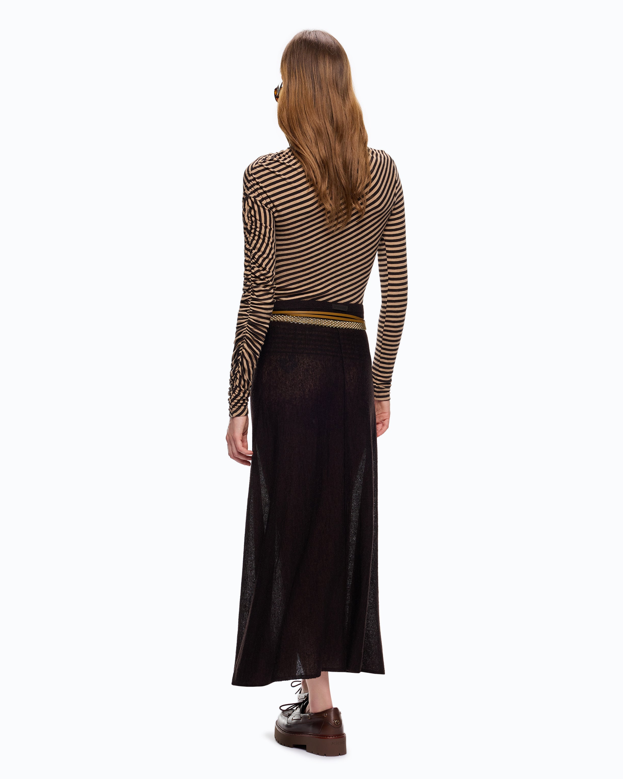 Pinko Lilium Turtleneck sweter golf w paski