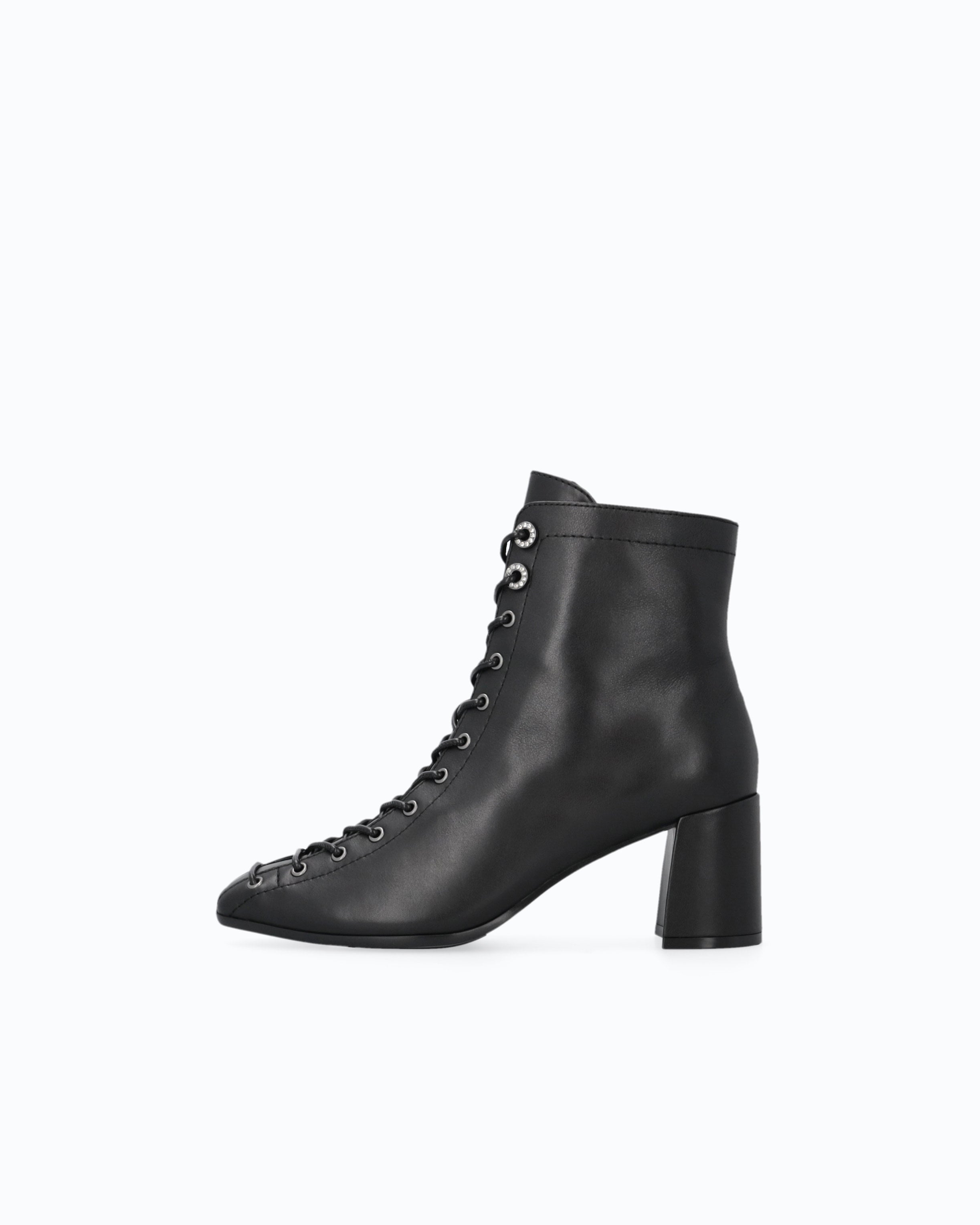 Pinko Anita 01 Ankle Boot botki czarne skórzane