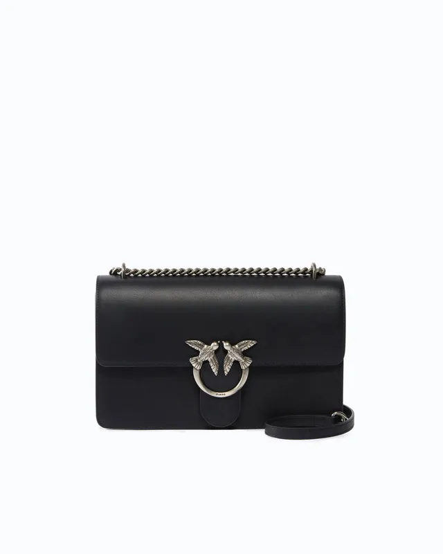 Pinko Love Bag One Classic torebka czarna skóra