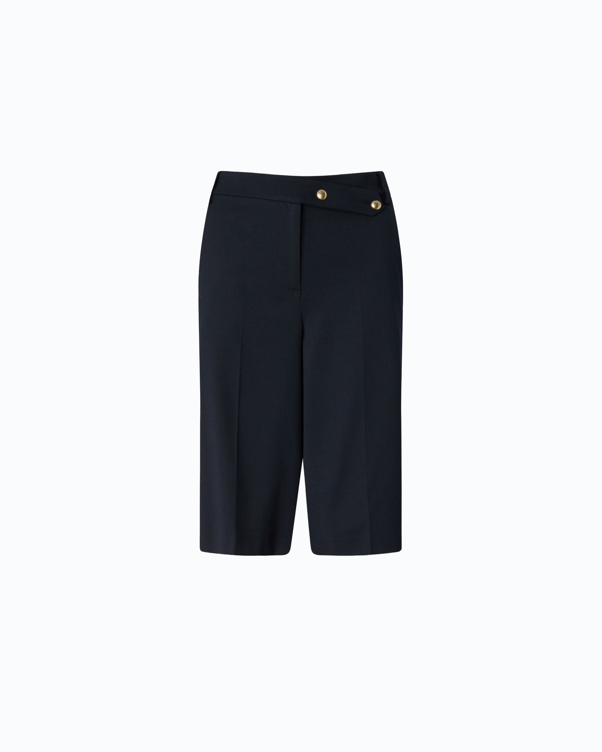 Pinko Merlot Bermuda Shorts bermudy wełniane kant