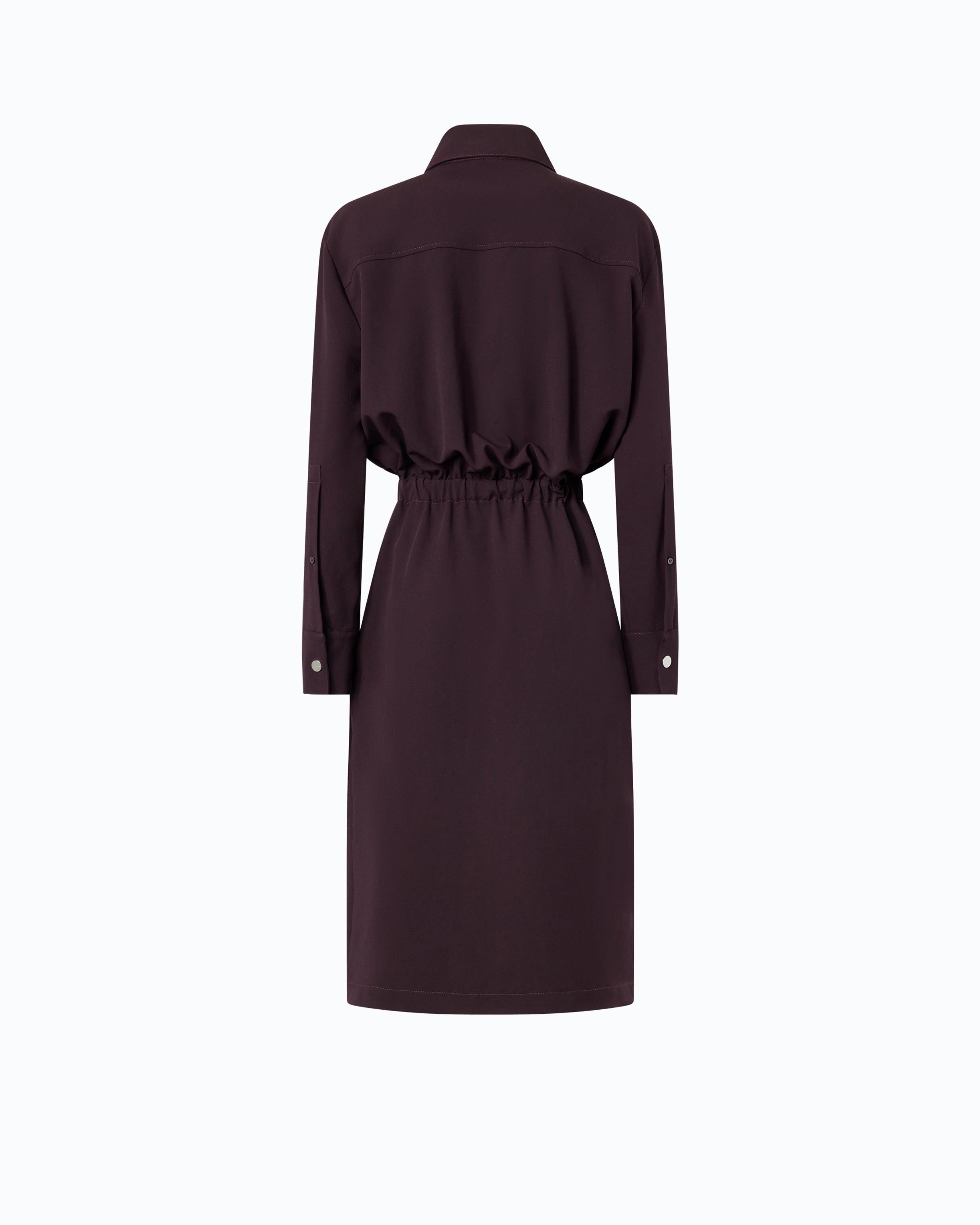 Pinko Arum Dress sukienka szmizjerka midi bordowa