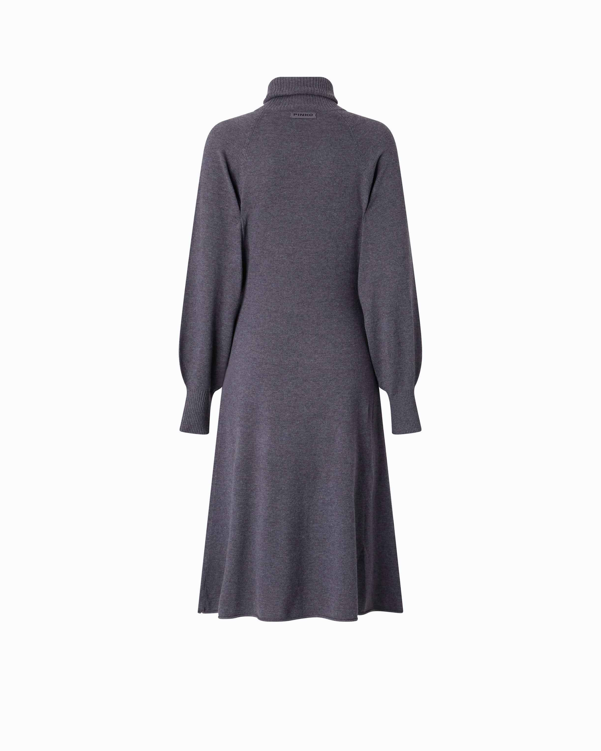 Pinko Nantes sukienka midi szara wełna golf XXS-L