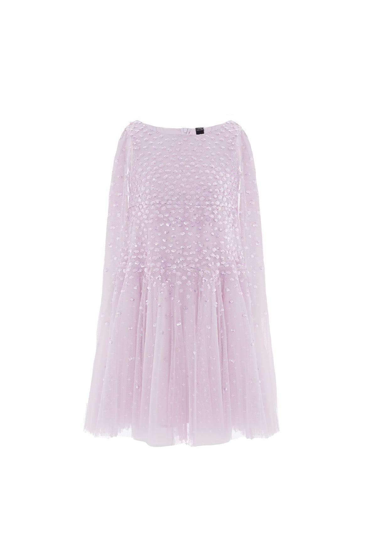 Needle & Thread Sunrise Sequin Cape sukienka dziecięca fioletowa